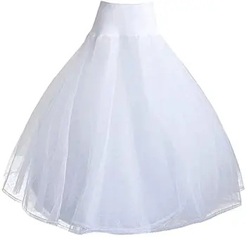 Романтический новый дизайн, Нижние юбки Трапециевидной формы для женщин, нижняя юбка с кринолином для свадебного платья