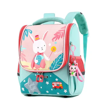 Рюкзаки с милым кроликом для маленьких девочек, Высококачественный школьный рюкзак для детского сада, детский рюкзак с динозавром для мальчиков, школьные сумки 2-6 лет