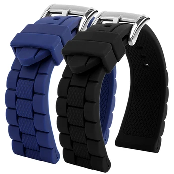 силиконовый ремешок для часов Citizen Blue Angel watch band AT8020 Armani водонепроницаемый 20-22 мм 23 мм силиконовый спортивный ремешок для часов