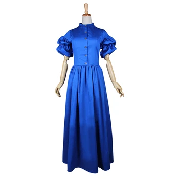 Синее платье Southern Belle Гражданской войны, Готическое бальное платье в стиле Лолиты, платье для взрослых женщин, Карнавальный костюм для косплея на Хэллоуин