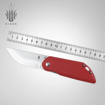 Складной Нож Kizer V4559C1 Комфорт 154 см Лезвие 2022 Новый Охотничий Тактический Нож С Красной Ручкой G10 Инструмент для Выживания в Кемпинге