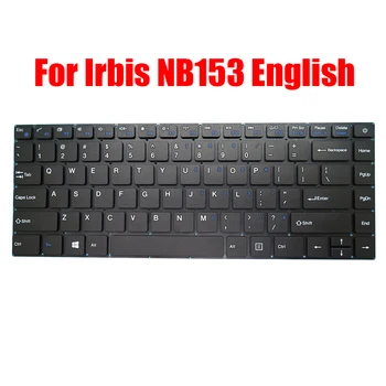 Сменная клавиатура для ноутбука Irbis NB153, английский, американский, черный, без рамки, Новый