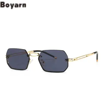 Современные солнцезащитные очки Boyarn Oculos UV400 Оттенков, Уличные фотографии, Онлайн-модели знаменитостей Ins, Солнцезащитные очки с плоским верхом