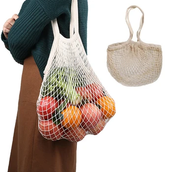 Сумки для продуктов, Хозяйственная сумка, Многоразовая Портативная Складная сетчатая сумка, Сетчатый органайзер для хранения фруктов и овощей, моющийся, Моющийся