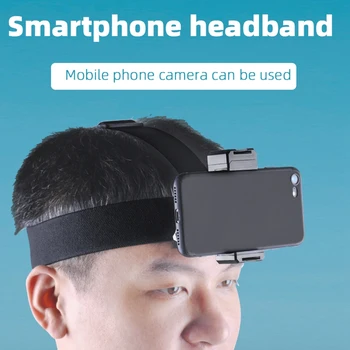 Универсальный держатель для головного ремня с зажимом для мобильного телефона, аксессуары для видеоблогов для смартфонов