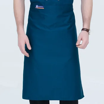 Фартук шеф-повара, мужской фартук в пол-длины, Фартук для официанта в магазине молочного чая, Фартук для кухонной рабочей одежды Gxw0001