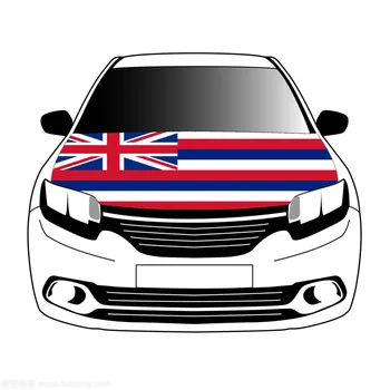 Флаги Гавайев 3,3x5ft /5x7ft из 100% полиэстера, баннер на капоте автомобиля с усовершенствованной сублимационной печатью, флаг на крышке автомобиля + треугольная застежка