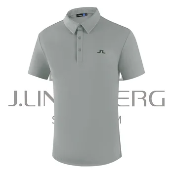 Футболка J Golf с короткими рукавами, мужская летняя удобная спортивная рубашка поло, быстросохнущий трикотаж GT4388846