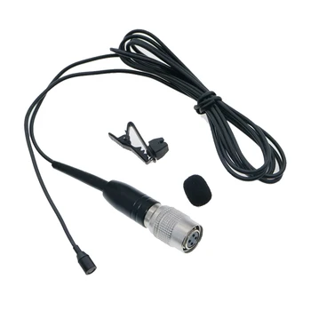 Черный Мини Беспроводной Петличный Микрофон Для Audio-Technica ATW BodyPack Со Всенаправленным микрофоном с разъемом 3,5 мм