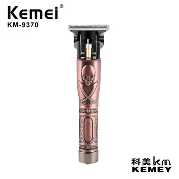 электрическая машинка для стрижки волос kemei KM-9370, триммер для парикмахерской, профессиональная машинка для стрижки волос, беспроводной триммер