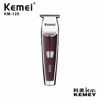 электрическая машинка для стрижки волос kemei KM-125 hair clipper быстрая зарядка Металлического корпуса салонный профессиональный триммер